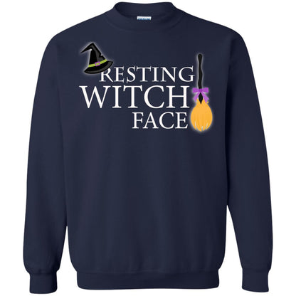 Reasting Witch Face Shirt Navy