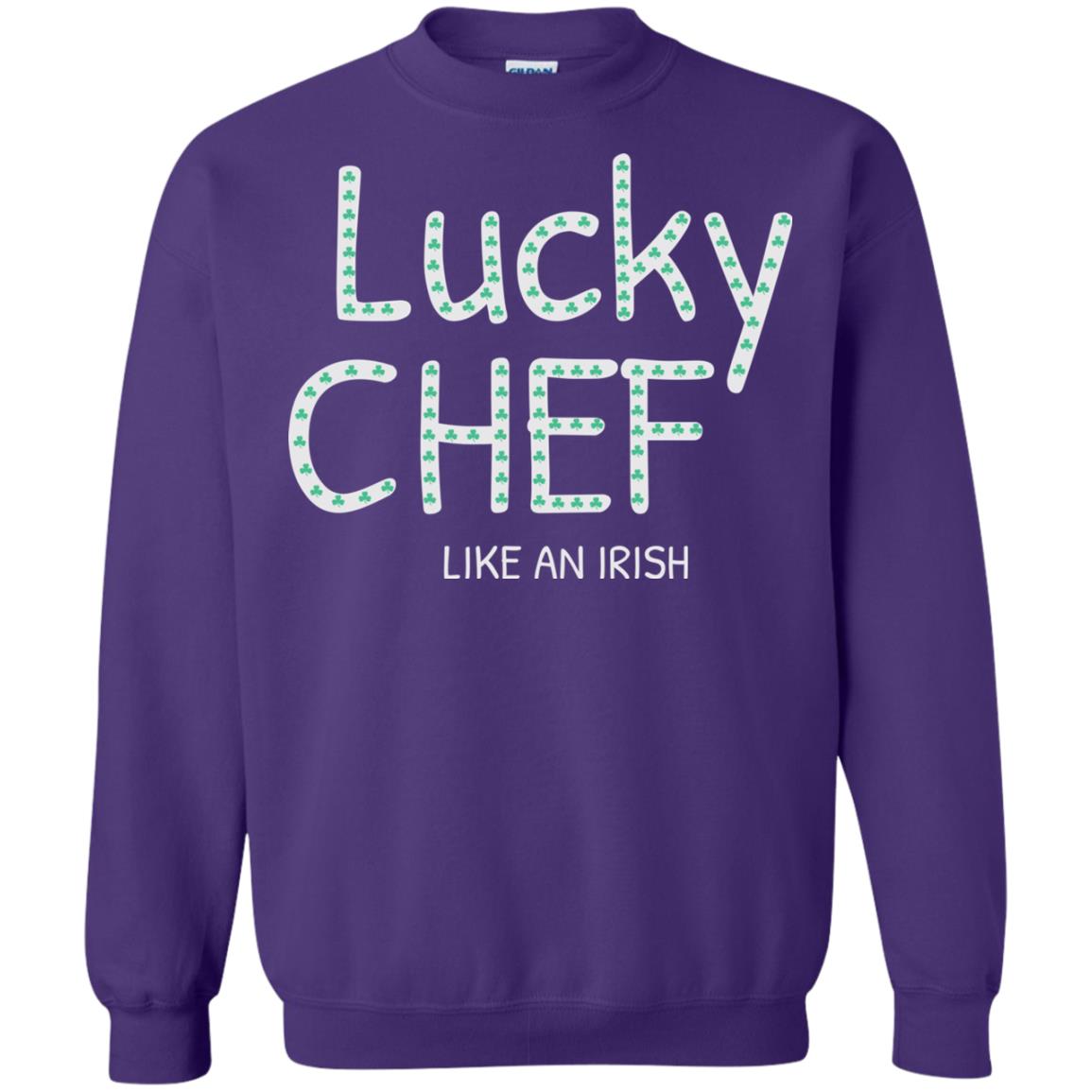 Lucky Chef Like An Irish Shamrock Saint Patrick's Day T-shirt Purple