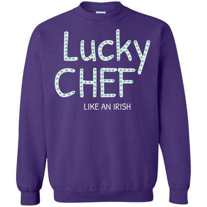 Lucky Chef Like An Irish Shamrock Saint Patrick's Day T-shirt Purple