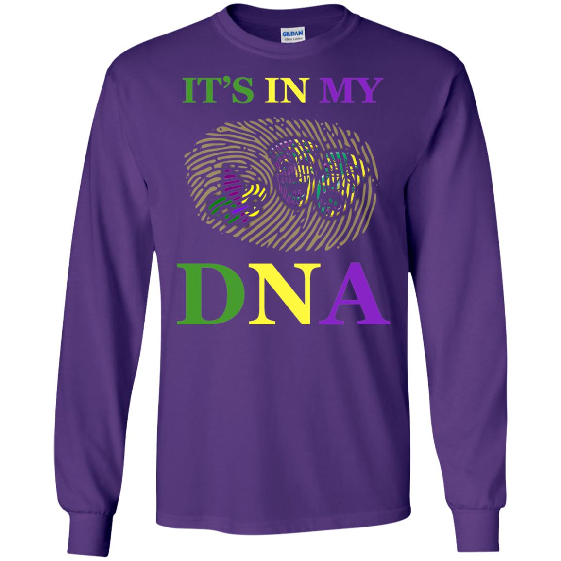 Mardi Gras T-shirt It's In My Dna Purple