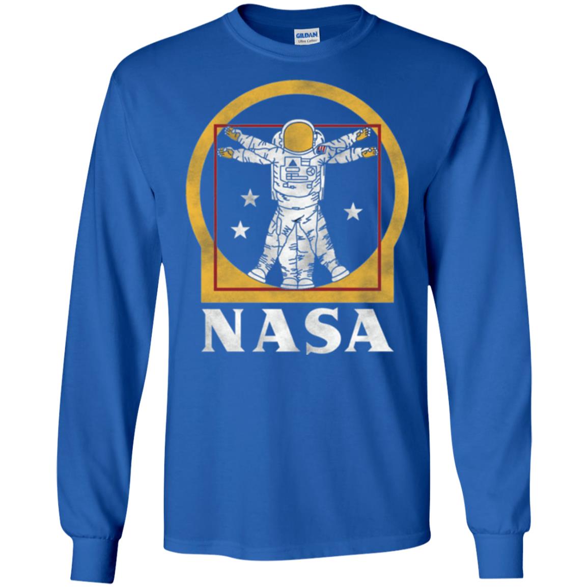 Vitruvian Astronaut T-shirt Royal