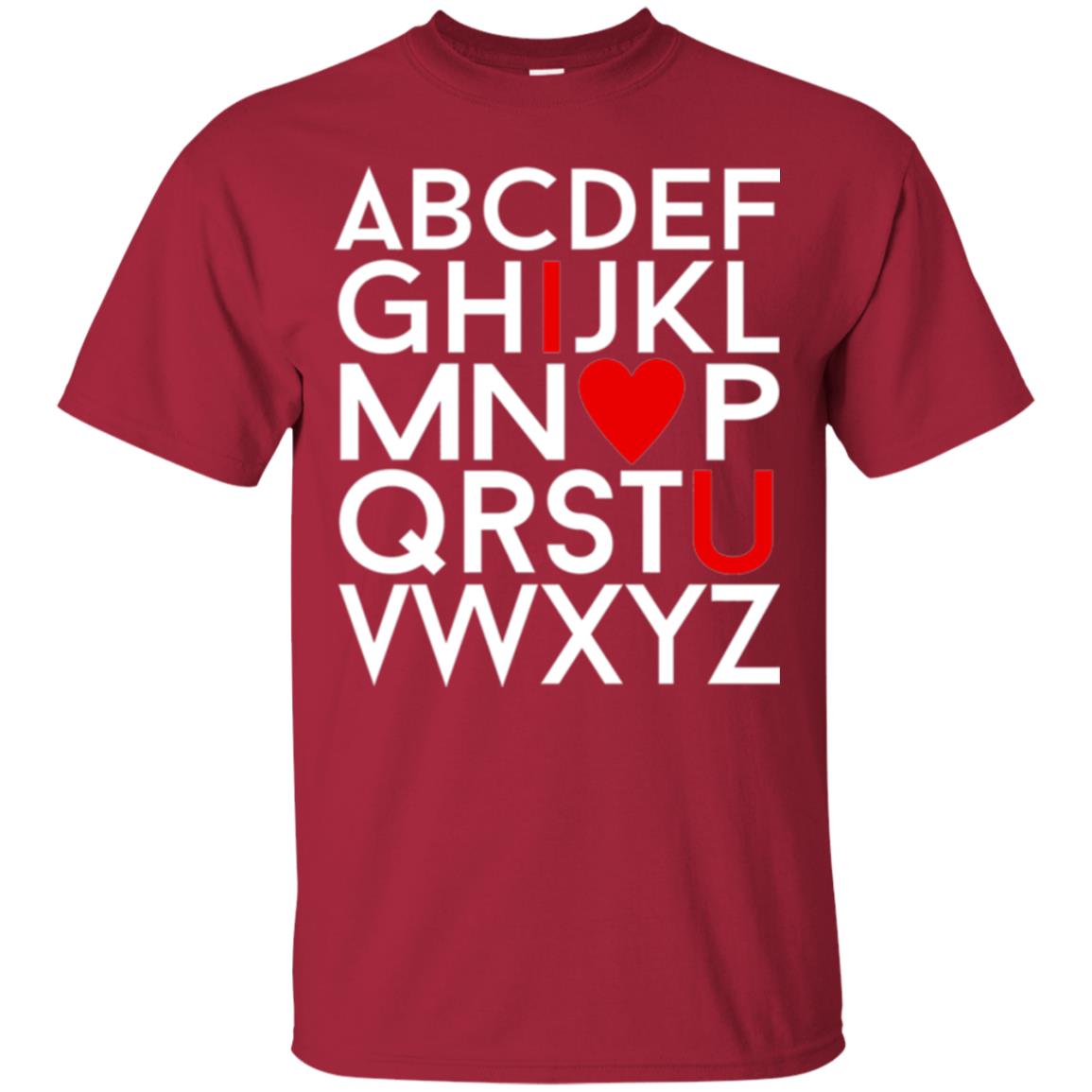 Happy Valentine_s Day Shirt, Alphabel I Love You Cardinal