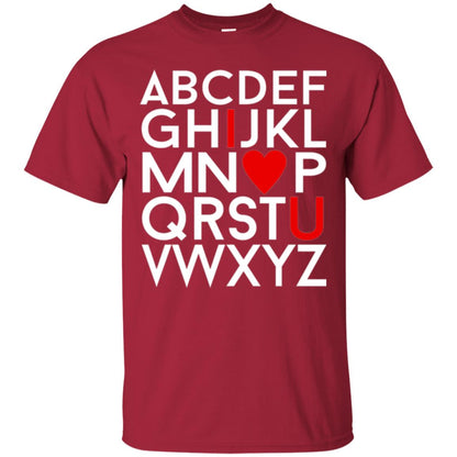 Happy Valentine_s Day Shirt, Alphabel I Love You Cardinal