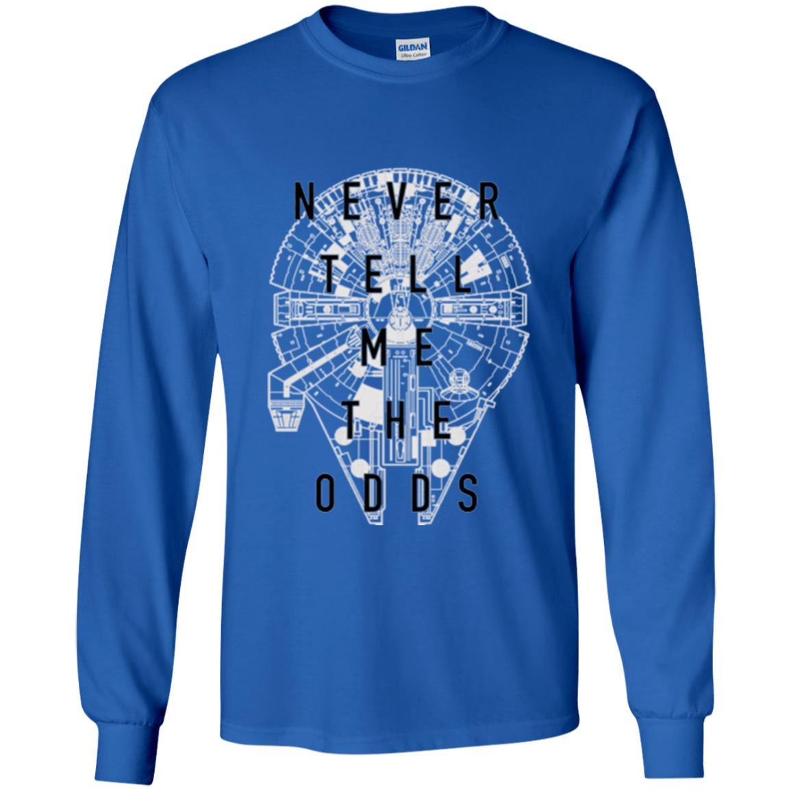 Film T-shirt Falcon Never Tell Me The Odds T-shirt Royal