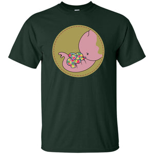 Elephant Mom And Baby Autism Awareness ShirtG200 Gildan Ultra Cotton T-Shirt