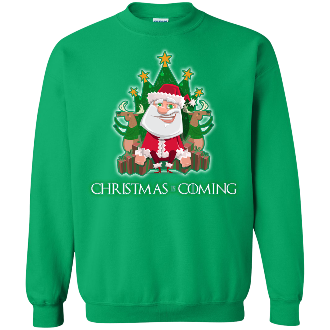 Christmas Is Coming T-shirt Irish Green