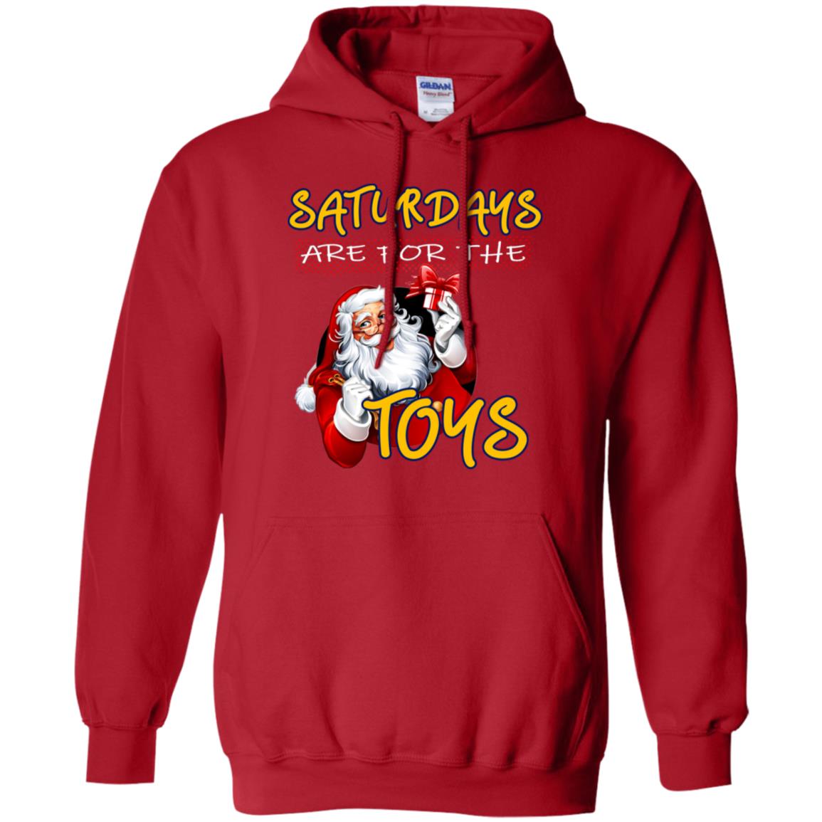 Saturdays Are For The Toys Santa X-mas Gift Shirt Red
