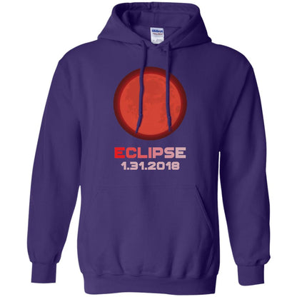 Eclipse January 31st 2018 Total Lunar Eclipse T-shirt Purple