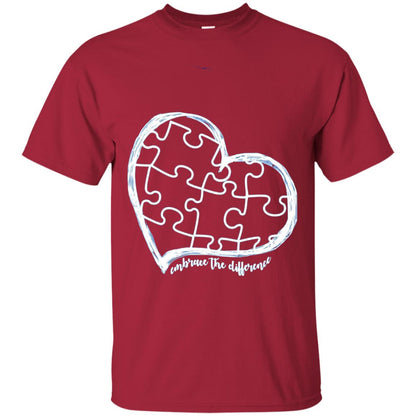 Autism Awareness Shirt Embrace Differences Cardinal