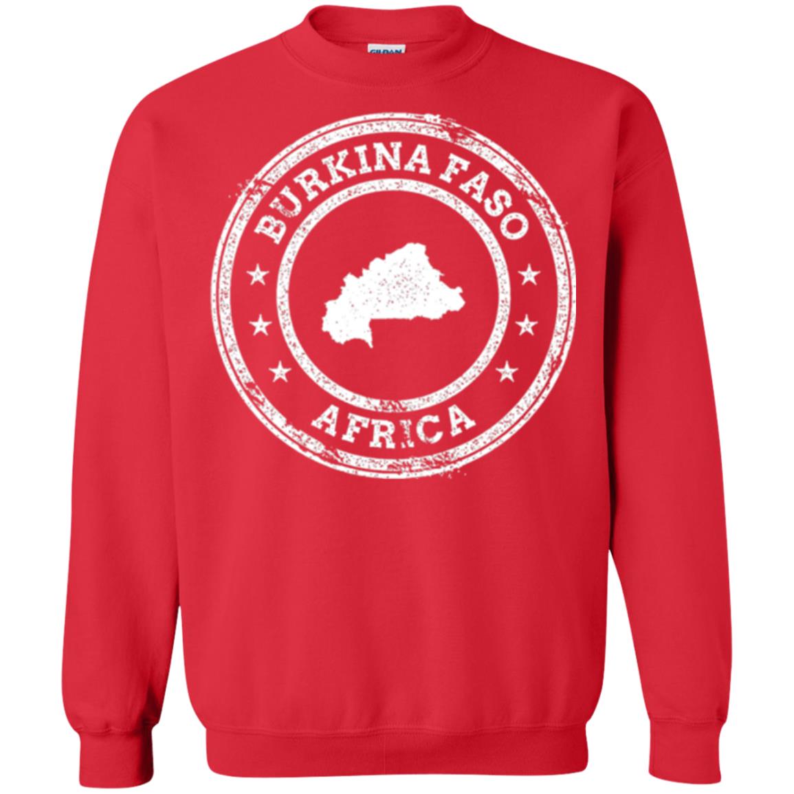 Burkina Faso Africa Passport Stamp T-shirt Red