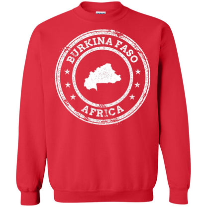 Burkina Faso Africa Passport Stamp T-shirt Red