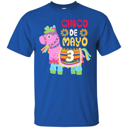 Cinco De Mayo Pinata Jockeys Horse Race 3rd Birthday T-shirt Royal