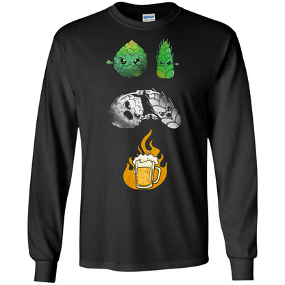 Beer Lover T-shirt Beer Fusion Flags Black