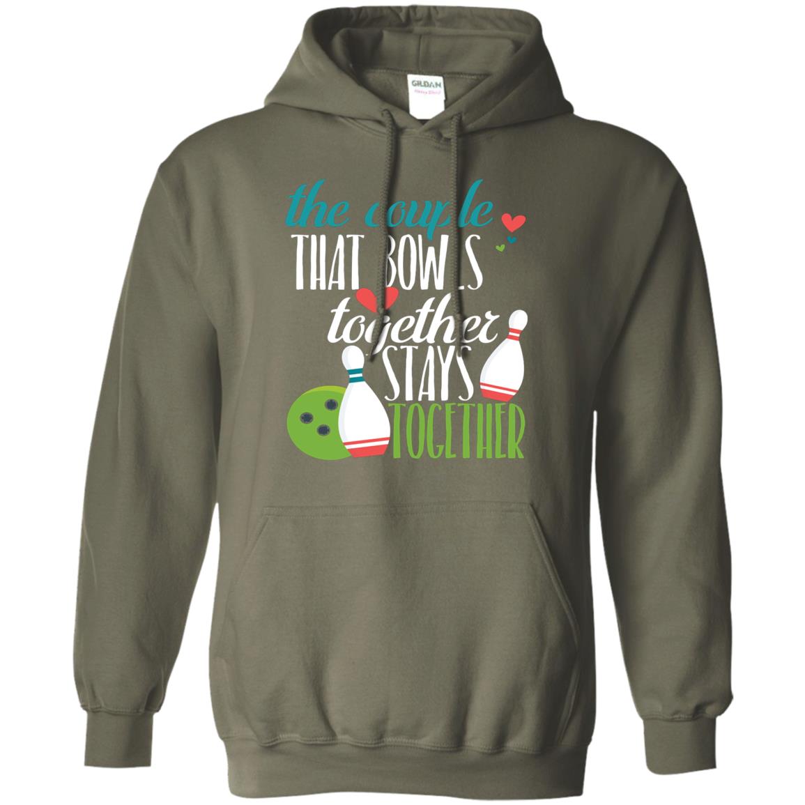 Bowler Shirt The Couple That Bowls Together Stay Together Military Green