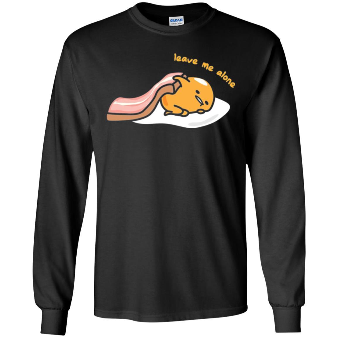 Film T-shirt Gudetama Leave Me Alone Black