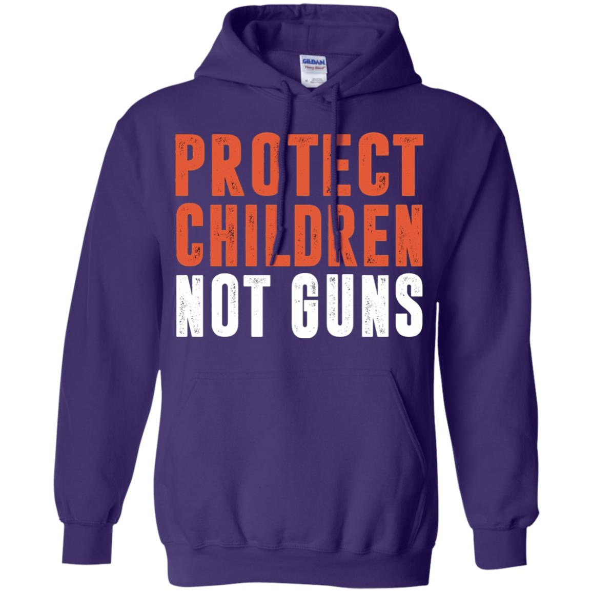 Protect Children Not Guns Quote Shirt Purple