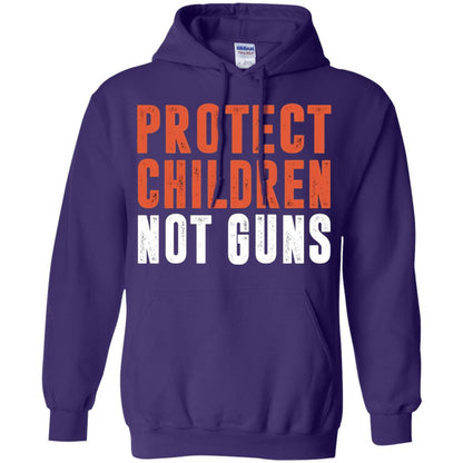 Protect Children Not Guns Quote Shirt Purple