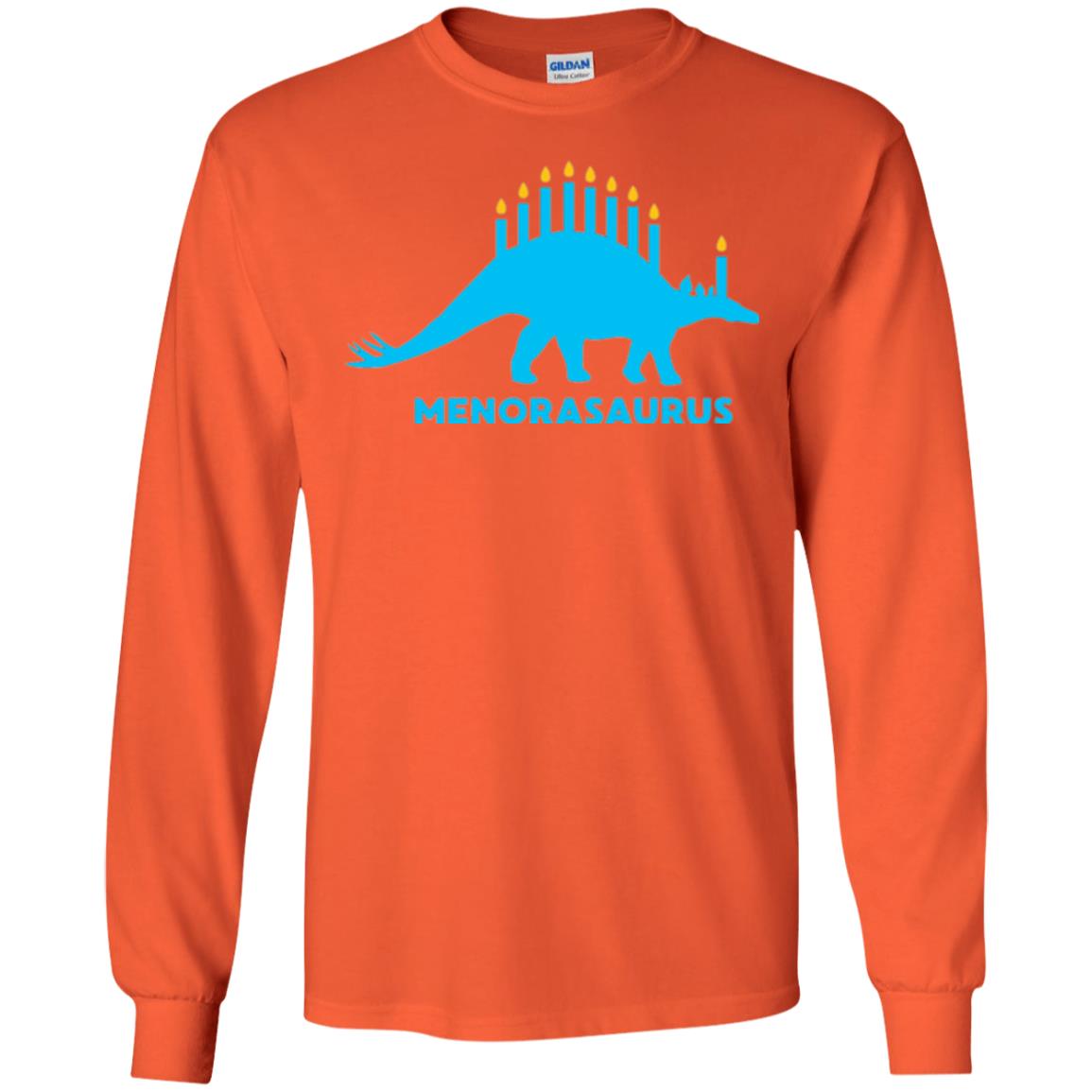 Dinosaur T-shirt Menorasaurus Orange