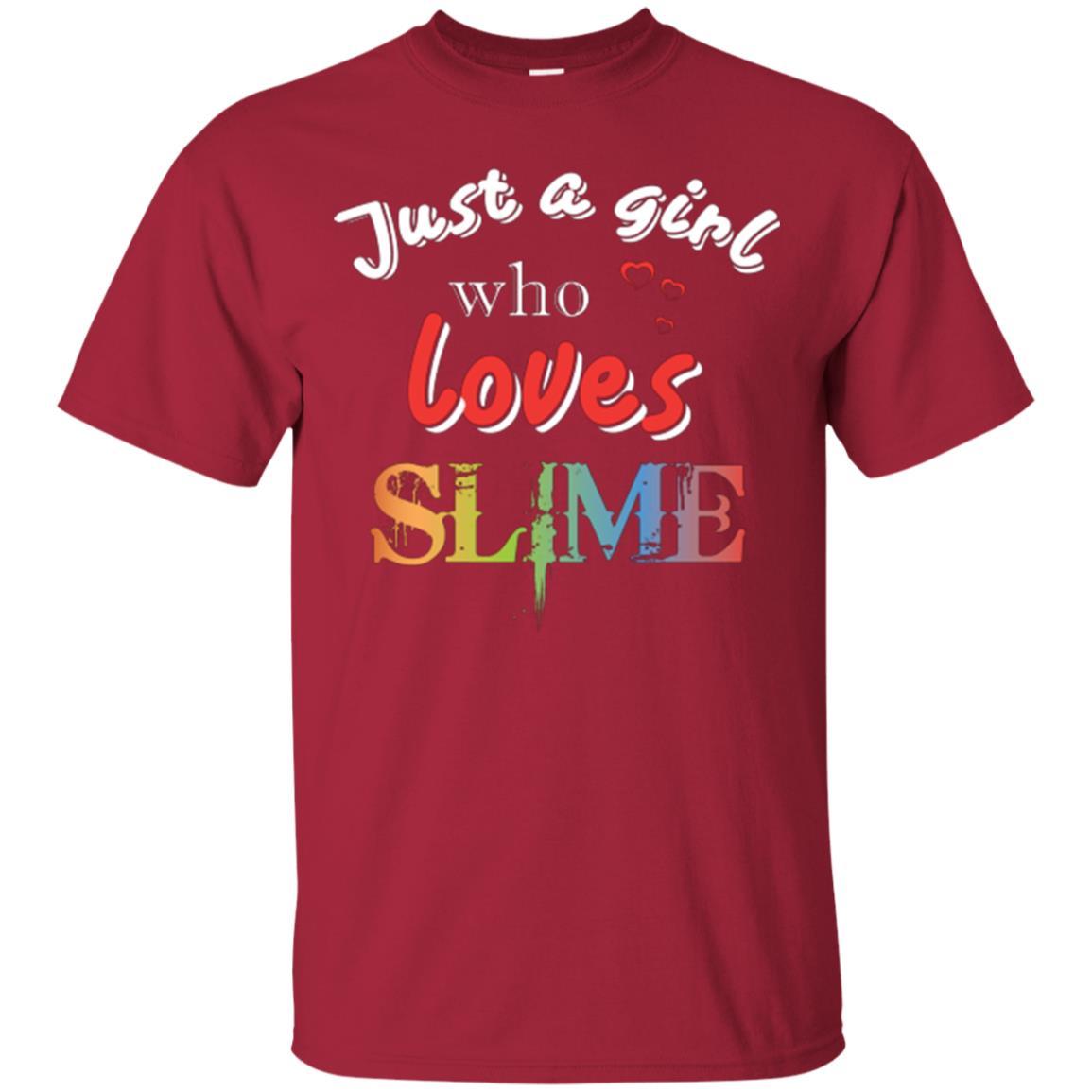 Slime Lovers T-shirt Just A Girl Who Loves Slime Cardinal
