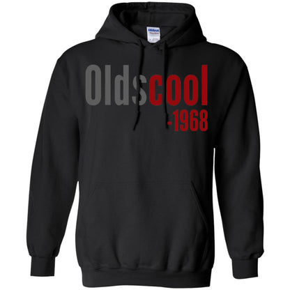 Oldscool 1968 Funny Old School 50th Birthday Gift T-shirt Black