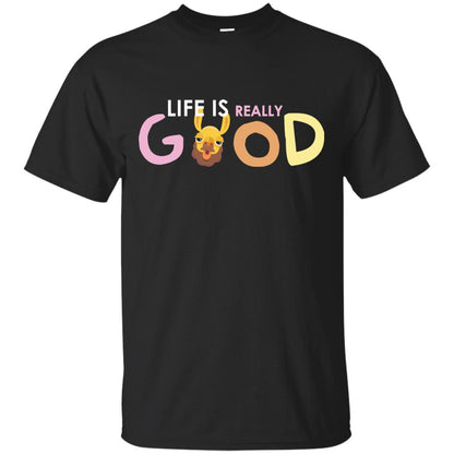 Life Is Really Good With My Cute Llama T-shirt Black