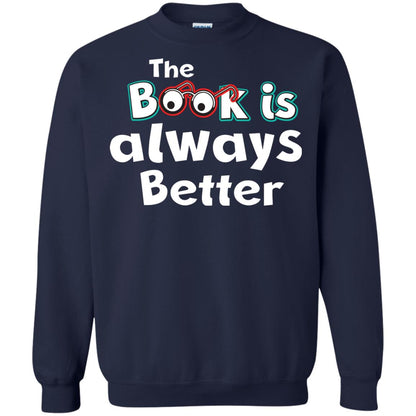 Book Lover T-shirt The Book Is Always Better Navy