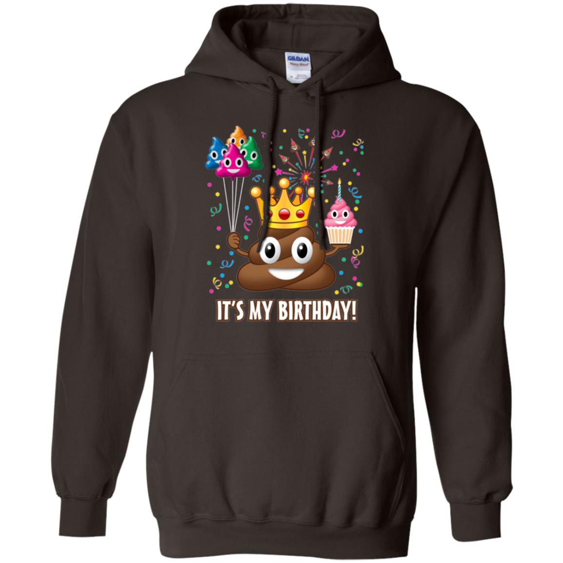 Poop Emoji T-shirt It_s My Birthday Dark Chocolate