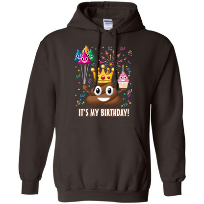 Poop Emoji T-shirt It_s My Birthday Dark Chocolate