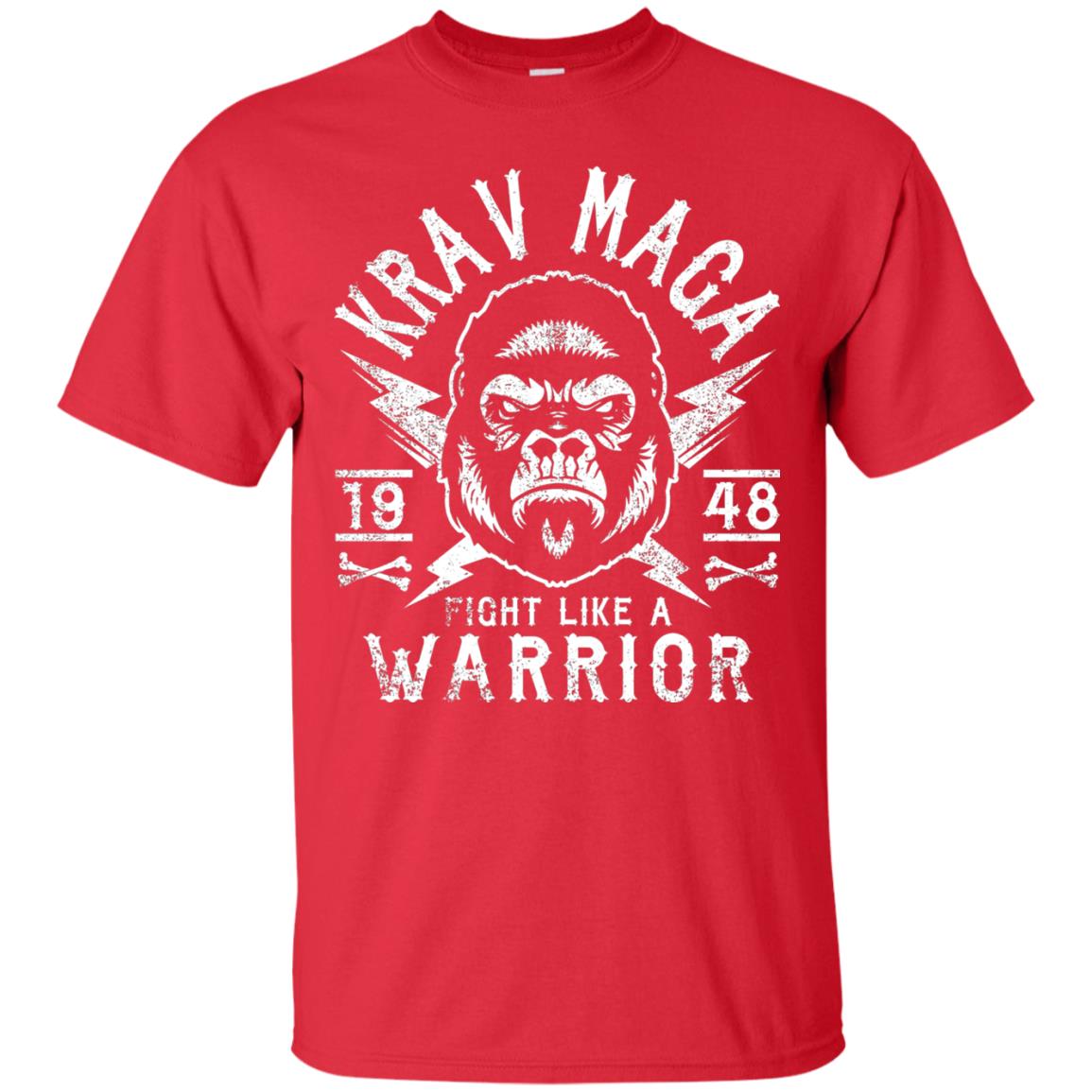 Krav Maga T-shirt Fight Like A Warrior Red