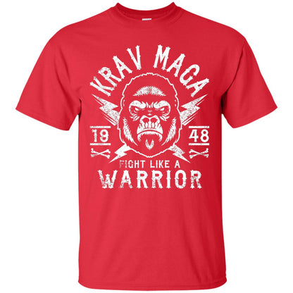 Krav Maga T-shirt Fight Like A Warrior Red