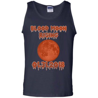 Blood Moon Rising Total Lunar Eclipse T-shirt Funny Lunar Eclipse Navy