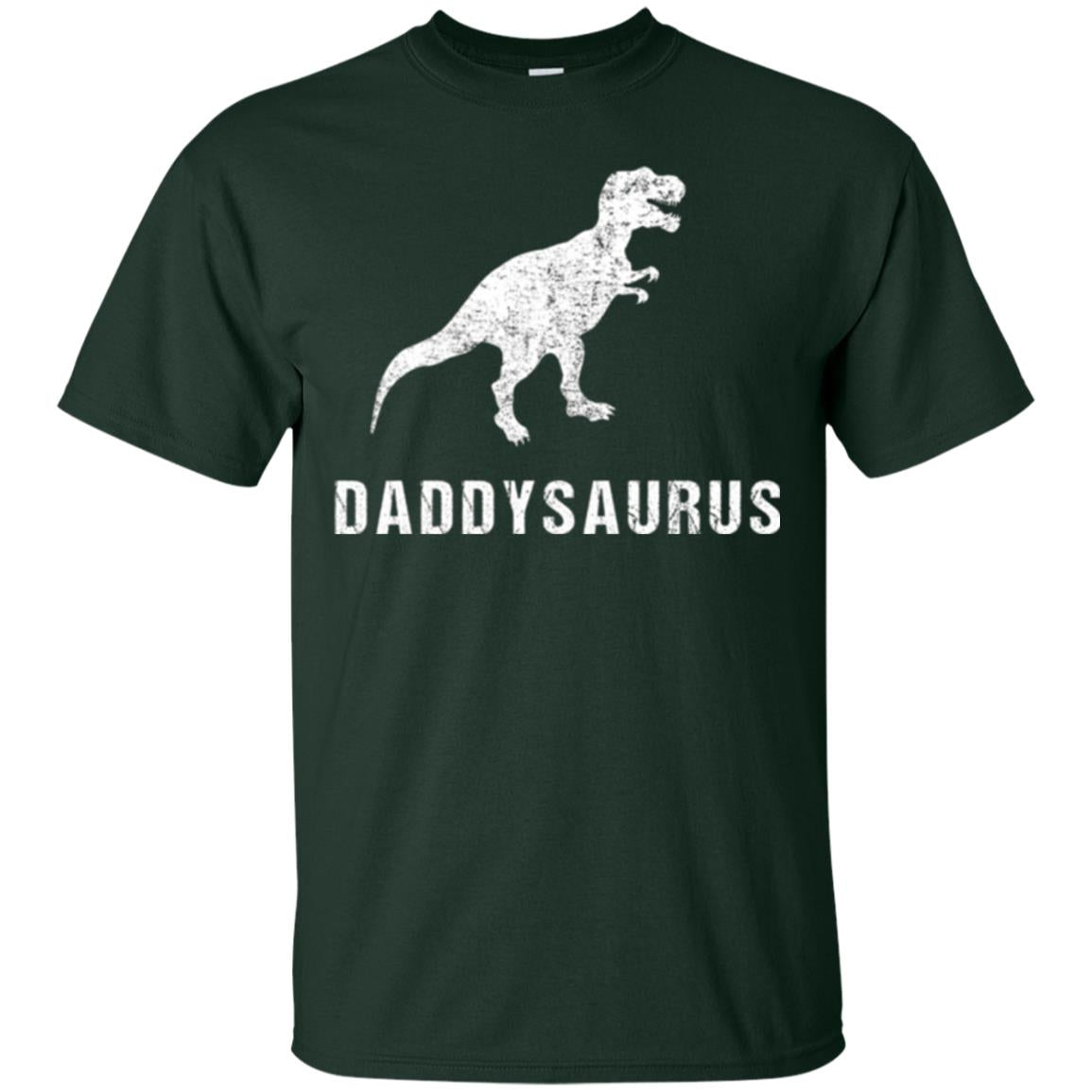 Dad T-shirt Daddysaurus Forest Green