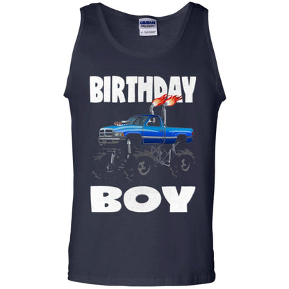 Monster Truck T-shirt Birthday Boy Vintage Navy