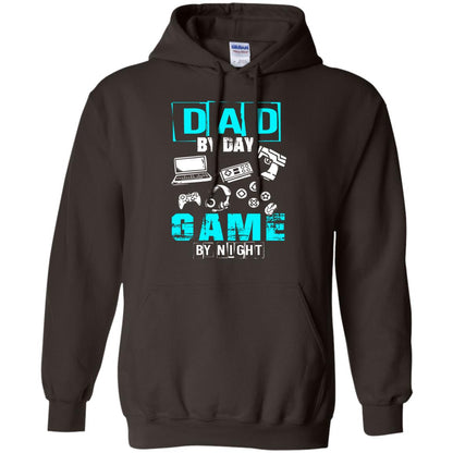 Dad By Day Gamer By Night Gamer T-shirt Dark Chocolate