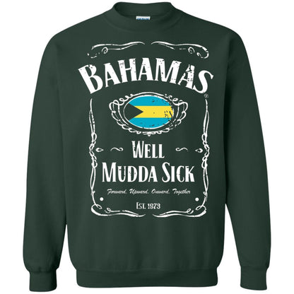 Vintage Bahamas Vacation T-shirt Well Mudda Sick Souvenir Forest Green