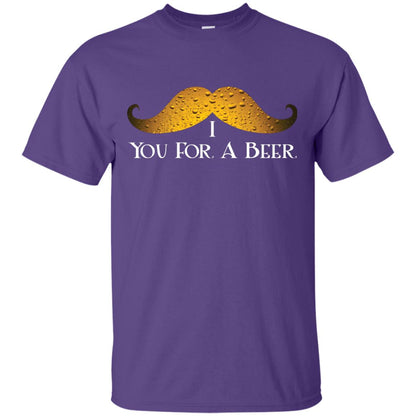 I Mustache You For A Beer Saint Patrick_s Day Purple