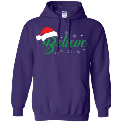 Christmas T-Shirt Believe In Santa Purple