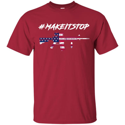 Hash Tag Make It Stop Flag Of Us Gun Control T-shirt Cardinal