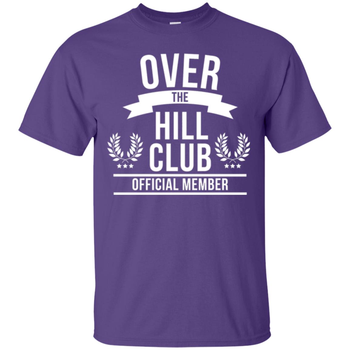 Gag Over 40 T-shirt Over The Hill Club Official Member Purple
