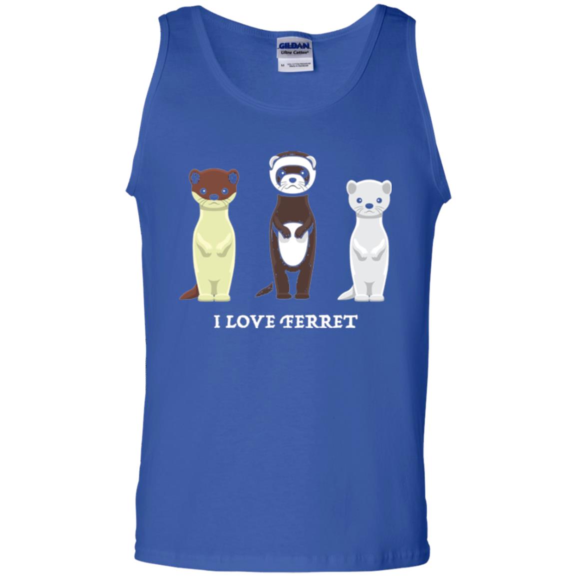Ferret T-shirt I Love Ferret Royal