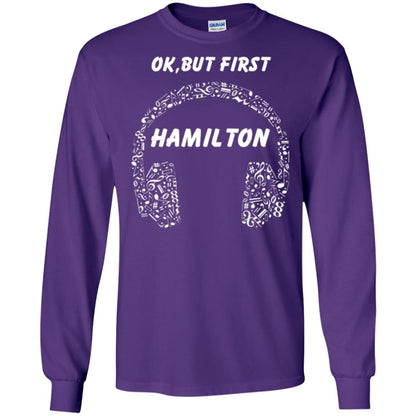 An American Musical Ok, But First Hamilton Ear Phones Purple
