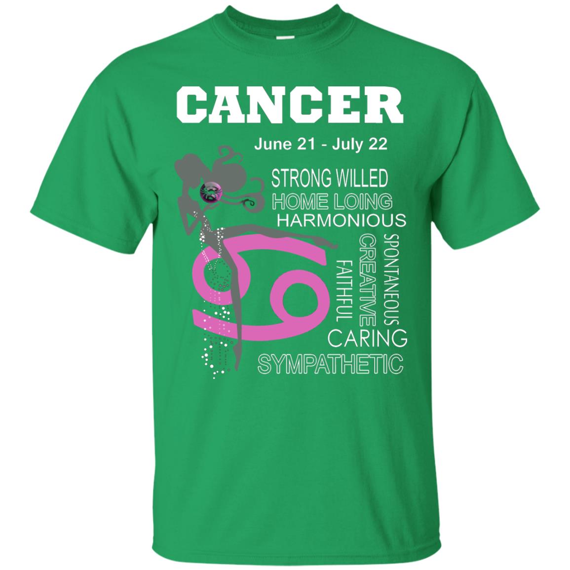 Cancer Strong Willed Home Loing Harmonious Faithful Creative Spontaneous Caring Sympathetic Irish Green