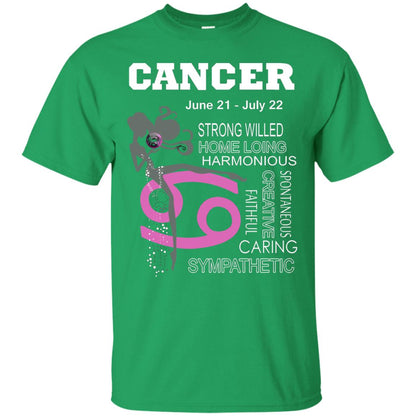 Cancer Strong Willed Home Loing Harmonious Faithful Creative Spontaneous Caring Sympathetic Irish Green
