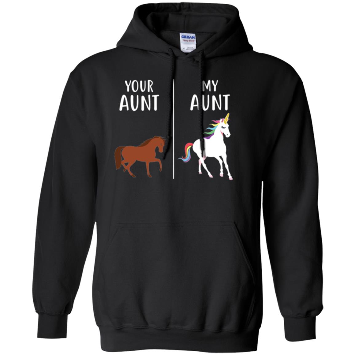 Unicorn T-shirt Your Aunt My Aunt Black