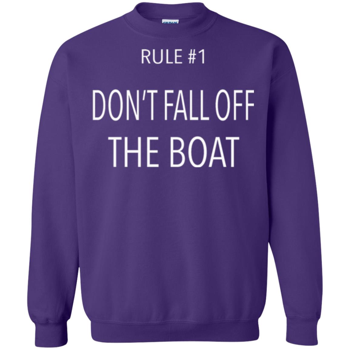 Cruise T-shirt Rule 1 Don_t Fall Off The Boat Purple