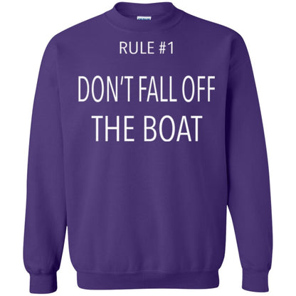 Cruise T-shirt Rule 1 Don_t Fall Off The Boat Purple