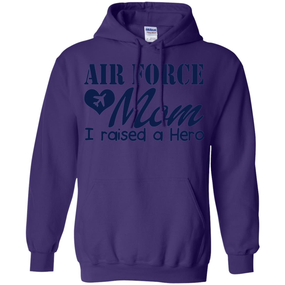 Air Force Mom T-shirt I Raise A Hero Purple