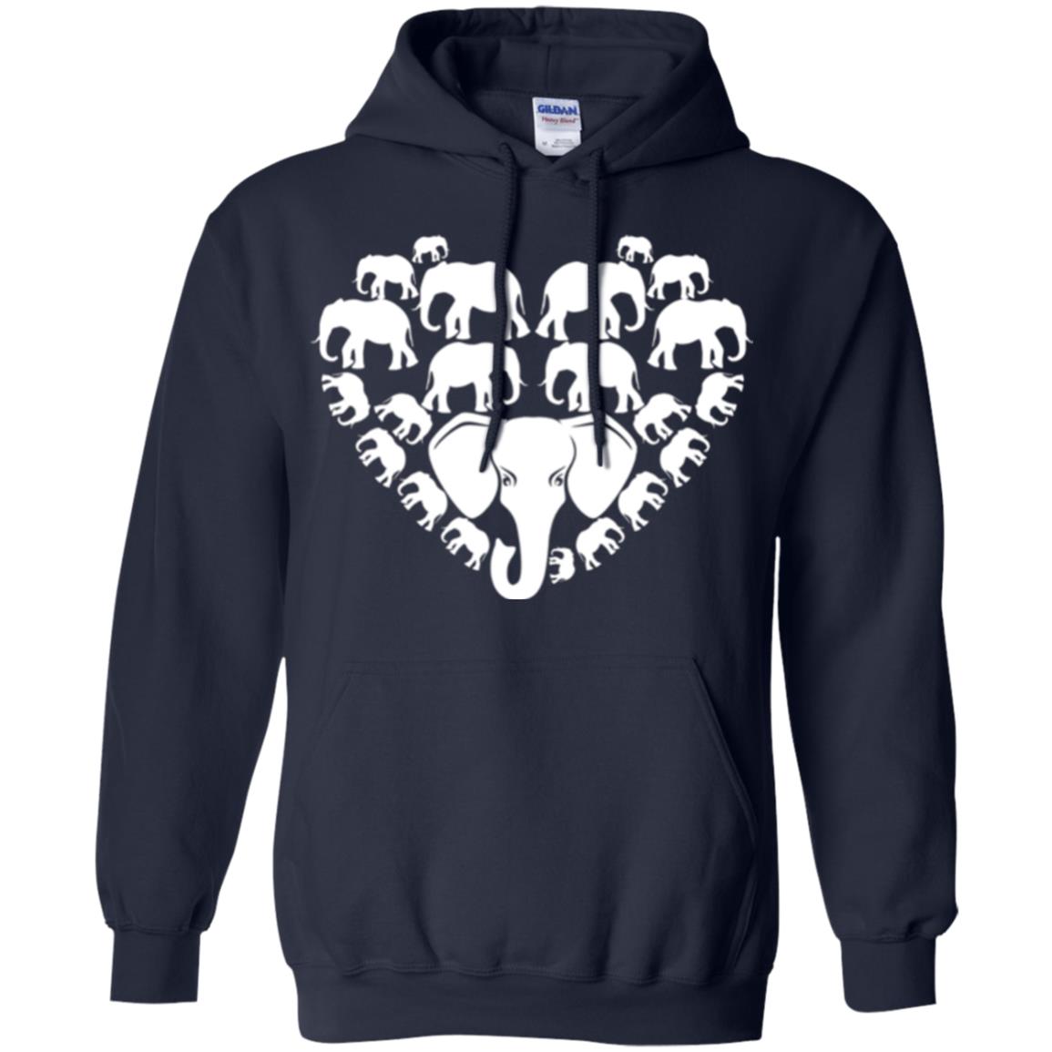 Elephant Lovers T-shirt Special Elephant Heart Navy