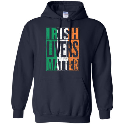 Irish Livers Matter St. Patrick_s Day T-shirt Navy