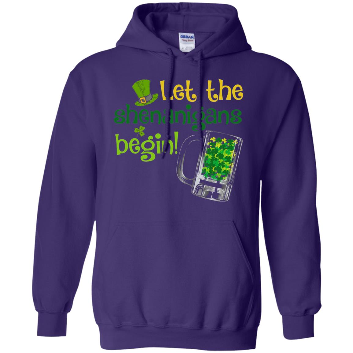 Let The Shenanigans Begin St. Patrick_s Day T-shirt Purple